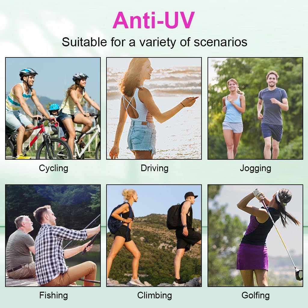 PALAY Cooling Shawl Arm Sleeves for Women, Sun UV Protection Hand Cover Arm Sleeves, Breathable Cooler Golf Shrug for Outdoor Cycling, Travel - Purple PALAY Cooling Shawl Arm Sleeves for Women, Sun UV Protection Hand Cover Arm Sleeves, Breathable Cooler Golf Shrug for Outdoor Cycling, Travel - Purple